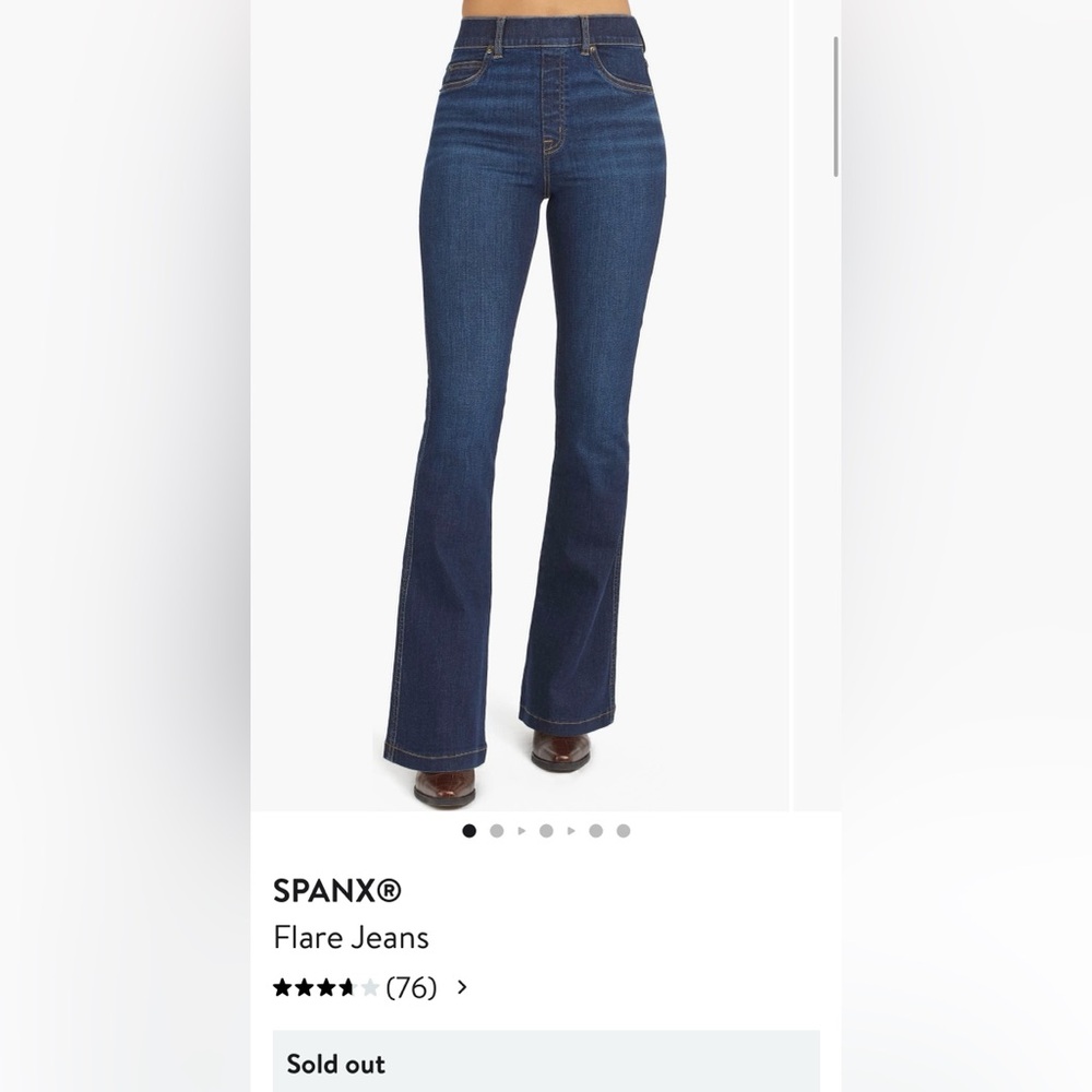 Spanx flare jeans worn once! Like new!
